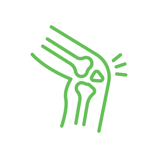 joint bone green icon